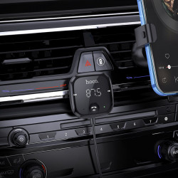 Аудіоадаптер універсальний HOCO Unity car BT FM transmitter E65 |BT5.0, FM, AUX, TF, Support 2 Phones|