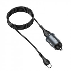 Адаптер автомобільний Hoco Type-C Cable Mighty single port Car charger Z43 |1USB, 3A, QC, 18W|