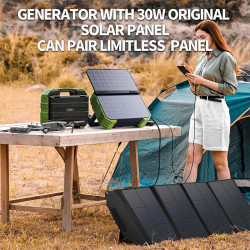 Портативна електростанція Browey Solar Panel 22w PN-600 EU Version |AC/DC, 2USB/Type-C, 600W, PD/QC|