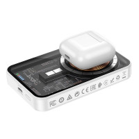 УМБ HOCO Transparent discovery edition magnetic fast charge power bank Q10 5000mah |Type-C, 3A/20W, QC/PD|