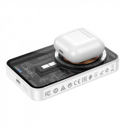 УМБ HOCO Transparent discovery edition magnetic fast charge power bank Q10 5000mah |Type-C, 3A/20W, QC/PD|