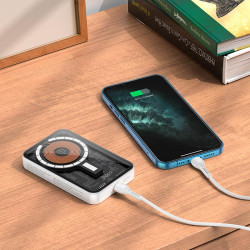 УМБ HOCO Transparent discovery edition magnetic fast charge power bank Q10 5000mah |Type-C, 3A/20W, QC/PD|