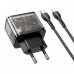 Адаптер мережевий HOCO Type-C to Lightning cable dazzling dual-port N34 |1USB/1Type-C, 20W/3A, PD/QC|