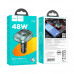 Адаптер автомобільний HOCO Pole BT FM transmitter E76 |2USB/1Type-C, 45W/3A, PD/QC|