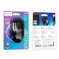 Миша Hoco Royal dual-mode business wireless mouse GM25 |BT5.2/2.4G, 800/1200/1600 DPI|