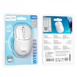 Миша Hoco Royal dual-mode business wireless mouse GM25 |BT5.2/2.4G, 800/1200/1600 DPI|