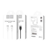 Кабель Hoco Type-C to Type-C Skilled charging data cable X23 |1m, 3A|