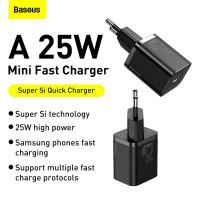 Адаптер мережевий Baseus Super si Quick Charger 1C |1Type-C, QC/PD, 25W|