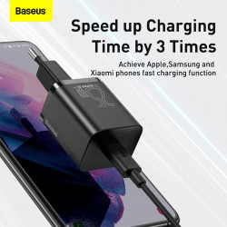 Адаптер мережевий Baseus Super si Quick Charger 1C |1Type-C, QC/PD, 25W|
