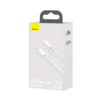Кабель Baseus Type-C to Lightning Simple wisdom Data Cable Kit |1.2m, 20W, PD| (2PCS-Set)