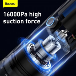Універсальний пилосос BASEUS Home Use Vacuum Cleaner Dark Space H5 |16Kpa, 110W, 30Min, 4*2500mAh| (VCSS000101)