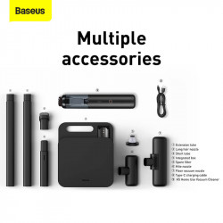 Універсальний пилосос BASEUS Home Use Vacuum Cleaner Dark Space H5 |16Kpa, 110W, 30Min, 4*2500mAh| (VCSS000101)