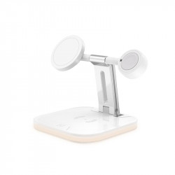 Зарядка Qi 3in1 LED Magnetic wireless charger JYD-WC101 |15W Max|