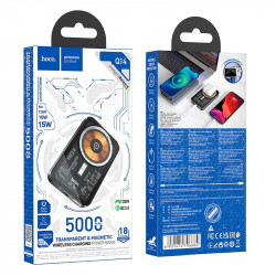 УМБ HOCO Ice Crystal magnetic fast charging power bank Q14 5000mah |Type-C, QC/PD, 20W/3A|