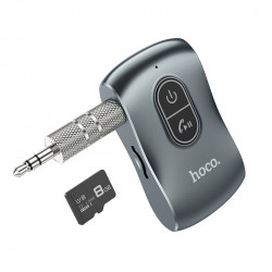 Аудіоадаптер універсальний HOCO Tour Car AUX BT Receiver E73 |BT5.0, TF, Mic, 10h|