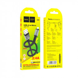 Кабель Hoco Micro USB Strength charging data cable X85 |1m, 2.4A|
