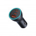 Адаптер автомобільний Baseus Golden Contactor Pro Triple Fast Charger Car Charger |1USB/2Type-c, PD/QC, 65W/3A|