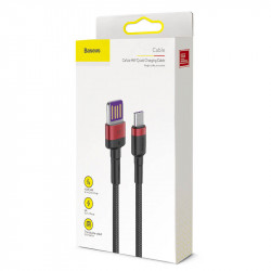 Кабель BASEUS Type-C Cafule HW Quick Charging Data Cable USB Double-sided Blind Interpolation |5A, 40W, 1M| (CATKLF-P91)