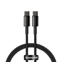Кабель BASEUS Type-C to Type-C Tungsten Gold Fast Charging |1m, 100W, 5A| (CATWJ-01)