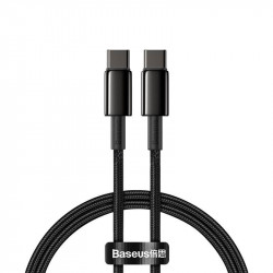Кабель BASEUS Type-C to Type-C Tungsten Gold Fast Charging |1m, 100W, 5A| (CATWJ-01)