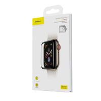 Захисне скло BASEUS 0.2 mm для Apple Watch 38mm serise 1-2-3 Full-screen curved tempered glass soft screen (SGAPWA4-E01)