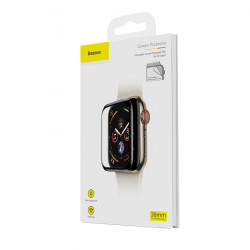 Захисне скло BASEUS 0.2 mm для Apple Watch 38mm serise 1-2-3 Full-screen curved tempered glass soft screen (SGAPWA4-E01)