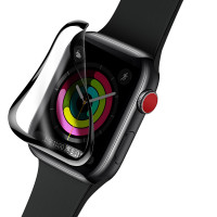 Захисне скло BASEUS 0.2 mm для Apple Watch 38mm serise 1-2-3 Full-screen curved tempered glass soft screen (SGAPWA4-E01)