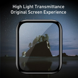 Захисне скло BASEUS 0.2 mm для Apple Watch 38mm serise 1-2-3 Full-screen curved tempered glass soft screen (SGAPWA4-E01)
