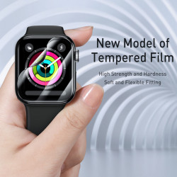 Захисне скло BASEUS 0.2 mm для Apple Watch 38mm serise 1-2-3 Full-screen curved tempered glass soft screen (SGAPWA4-E01)