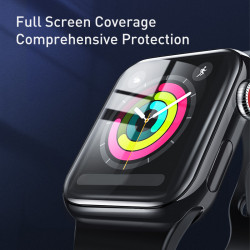 Захисне скло BASEUS 0.2 mm для Apple Watch 38mm serise 1-2-3 Full-screen curved tempered glass soft screen (SGAPWA4-E01)
