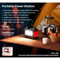 Портативна електростанція REMAX Tank Series 150W Power Station RPP-325 36000mAh |3USB/Type-C/DC/AC|