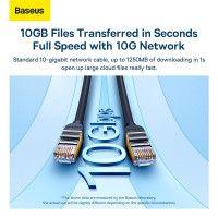 Кабель Baseus high Speed Seven types of RJ45 10gigabit network cable (round cable) |30m|