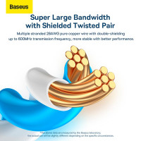 Кабель Baseus high Speed Seven types of RJ45 10gigabit network cable (round cable) |30m|