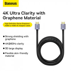 Кабель Baseus High Definition Series Graphene HDMI to HDMI 4K Adapter Cable |5m|