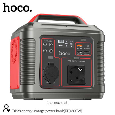 Портативна електростанція Hoco Energy storage power bank DB28 80000mAh |300W, 3USB/Type-C/AC, PD/QC|