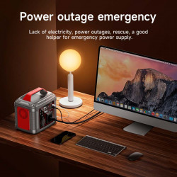 Портативна електростанція Hoco Energy storage power bank DB28 80000mAh |300W, 3USB/Type-C/AC, PD/QC|