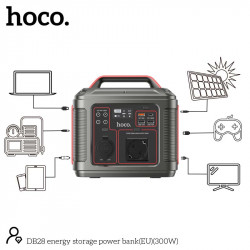 Портативна електростанція Hoco Energy storage power bank DB28 80000mAh |300W, 3USB/Type-C/AC, PD/QC|