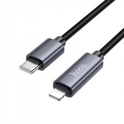 Кабель Hoco Type-C to Lightning Favor PD charging data cable with display X112 |27W|