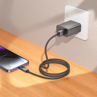 Кабель Hoco Lightning Favor charging data cable with display X112 |1m, 2.4A|