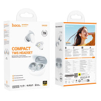 Навушники HOCO Jinny true wireless BT headset EW203 |BT5.4, 40/400mAh, 7h|
