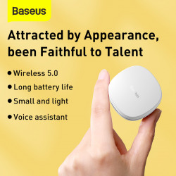 Навушники BLUETOOTH BASEUS Encok True Wireless Earphones WM01 |5Hours, BT5.0, 40mAh/300mAh| (NGWM01-04)