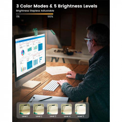 Лампа Glocusent Mini clip-on Book light |1600/3000/5000K, 80h|