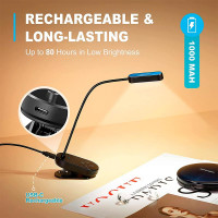 Лампа Glocusent Mini clip-on Book light |1600/3000/5000K, 80h|