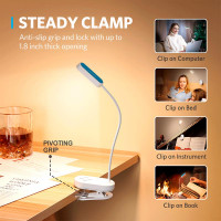 Лампа Glocusent Mini clip-on Book light |1600/3000/5000K, 80h|