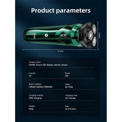 Електобритва Hoco electric razor with smart LED indicator Dar06 Plus IPX7