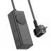 Адаптер мережевий Hoco Sharp desktop socket NS4 |1USB/2Type-C, 65W/3A, PD/QC, 4000W Socket|