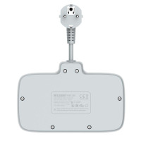 Подовжувач мережевий Ldnio SC2413 |3USB/1Type-C, 3Sockets. QC/PD, 20W/10A, EU Plug|