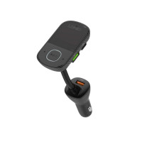 Адаптер автомобільний Ldnio with Bluetooth FM C705Q |2USB/1Type-C/AUX, PD/QC4.0, 43W/5A|