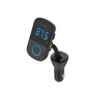 Адаптер автомобільний Ldnio with Bluetooth FM C705Q |2USB/1Type-C/AUX, PD/QC4.0, 43W/5A|