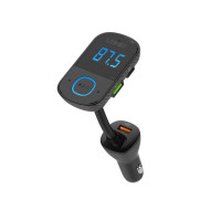 Адаптер автомобільний Ldnio with Bluetooth FM C705Q |2USB/1Type-C/AUX, PD/QC4.0, 43W/5A|